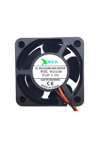 Xmer 40X40X20Mm 24V 0.20A 2 Kablolu Fan Xmer 40X40X20Mm 24V 0.20A 2 Kablolu Fan