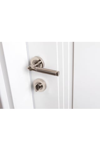 Nikel Parçalı Wc Kapı Kolu Ön - Arka Takım