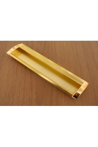 Yeni Gömme Kulp Çizgili Sarı 160 Mm Sarı