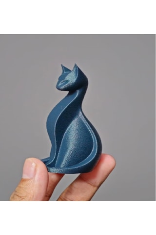 Sevimli Tüylü Kedi - Mini Dekor