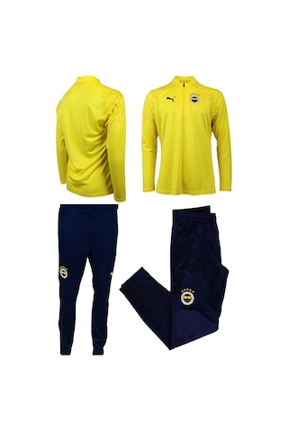Fenerium Fenerbahçe Lisanslı Sarı Lacivert Eşofman Tk Sarı - Lacivert