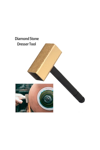 Vkemall El Tipi Elmas Zımpara Tekerleği Düzeltici Araç Altın Küçük Boy