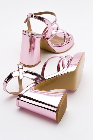 Luvishoes Heas Pembe Kadın Topuklu Ayakkabı Pembe
