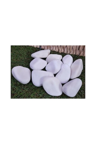 Ekodoğa Dolomit Taş Beyaz 25 Kg 6 10 Cm Dere Taşı Çakıl Bahçe Süs Dolamit Dekoratif Loche X Sku: Smgstk8b922abd69