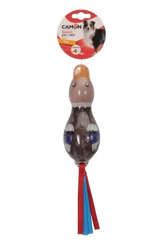 Camon Tpr Ördek Şeklinde Gıcırtılı Ve Dayanıklı Eğlenceli Köpek Oyuncağı 33 Cm