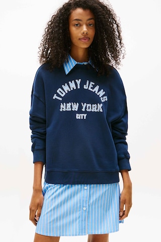 Tommy Jeans Kadın Sweatshirt-dw0dw21202 Mavi