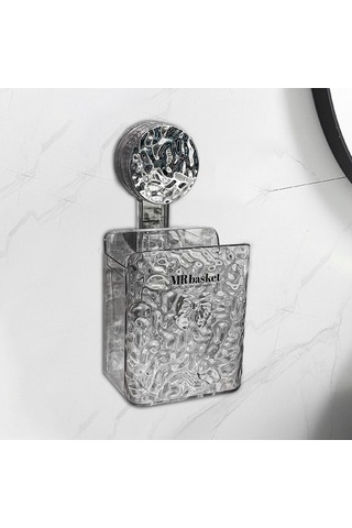 Bosphorusboutique02 Suntek Vantuz Duş Sepeti, Sabun Diş Macunu Fırçalık, Pratik Banyo Eşyası Çok Renkli