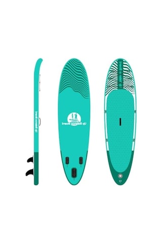 Şişme Sup Board 335x84x15 Cm, Koyu Yeşil Renk Seçeneği İle Su Sporları İçin