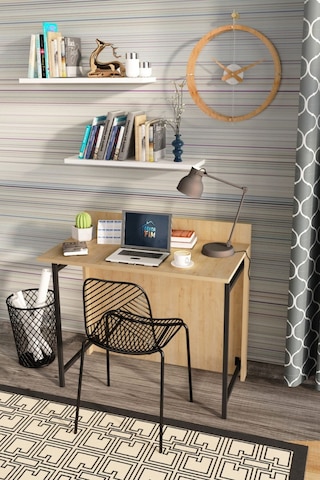 Frezya Katlanır Portatif Çalışma Masası Safir Meşe