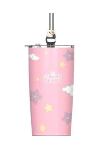 Miniso We Bare Bears Lisanslı Pipetli Termos 530ml - Panda Acı Kahverengi
