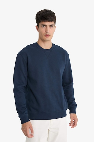 Defacto Regular Fit Bisiklet Yaka Basic Düz Kalın Sweatshirt T3777az25aunv71 Lacivert