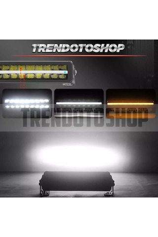 Superior Mystique 35 Cm 180w Amber-beyaz Angel Off Road Led Bar