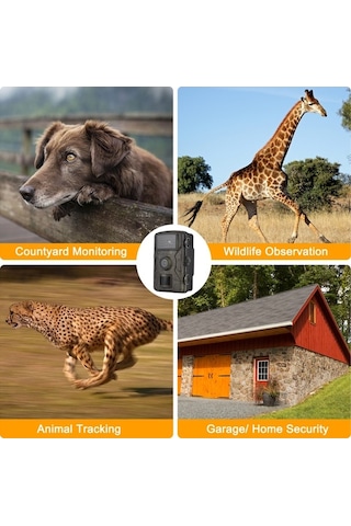 Dancemonkey Avcılık Kamerası 1080p 16mp Renkli Yaban Hayatı İzleme Kamerası 2.0 İnç Tft Yeşil