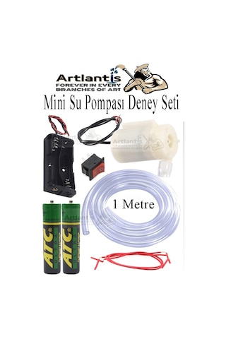 Mini Su Pompası Deney Seti 1 Adet Hortum Pil Yatağı Anahtar Mikro Dalgıç Pompa Solonoid Su Pompası Küçük Akvaryum Motoru