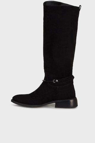 Pierre Cardin Bayan Çizme Pc55048 Siyah Süet Siyah Süet