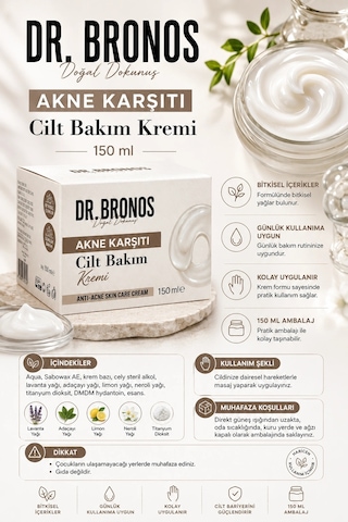 Dr. Bronos - Akne Karşıtı Bakım Kremi 150 Ml