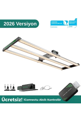 Mars Hydro Fc4000 Evo 320w Led Bitki Yetiştirme Lambası-1656 Gri