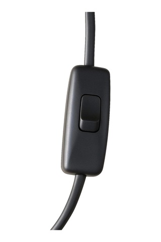 4 Metre Arapuarlı Aç Kapat Anahtar Fişli Abajur Lambader Duyu Seyyar E14 2x0,50 Siyah