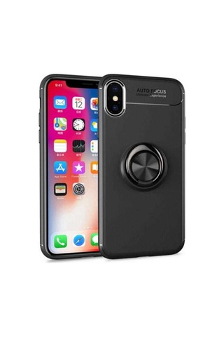 Apple Uyumlu iPhone Xs Max 6.5 Kılıf Zore Ravel Silikon Kapak Siyah