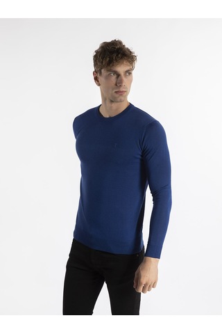 Trussardi Trussardı Erkek Kazak TRRD003641 Mavi