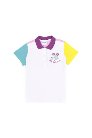 U.S. Polo Assn. Kız Çocuk Beyaz Polo Yaka Tişört 50283246-VR013