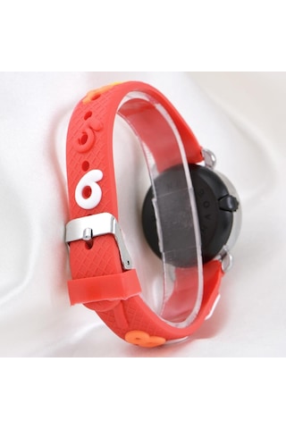 4-9 Yaş Kırmızı Renk Şirin Tasarım Unisex Kız Çocuk Led Kol Saati St-304147