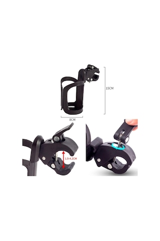 Ayarlanabilir Motosiklet Bebek Arabası Bisiklet Şişe Tutucu Su Bardağı Braketi Bisiklet Şişe Rafı Diğer