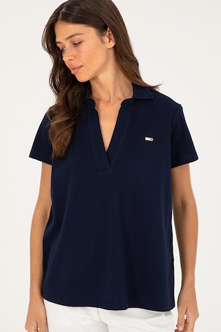 U.S. Polo Assn. Kadın Basic Tişört 50285853-vr033 Lacivert