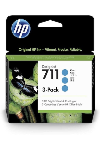 Hp 711 Cz134a Cyan 3-pack Kartuş 3x29ml