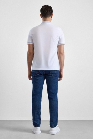 Hipatu Süvari Regular Oxford Polo Yaka Tişört Beyaz