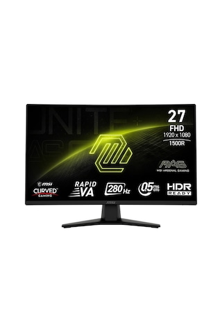 Msı Mag 274cxf 27 İnc 280hz 0.5ms Hdmı Dp Adaptive-sync Fhd Rapid Va Gaming Monitör