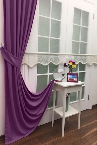 Taç Soft Mor Fon Perde Mor