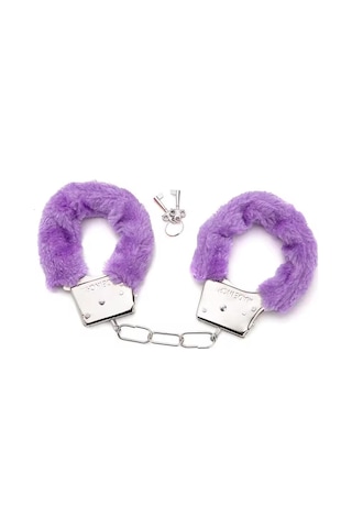 Zaga Oyun Peluşlu Metal Fantezi Kelepçe Mor Çok Renkli