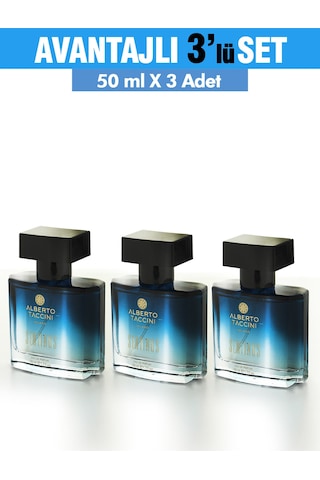 Alberto Taccini Sentinus Erkek Parfüm EDP 3 x 50 ML