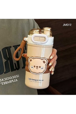 Pazly Termosu Rengi510ml Kahve Kahve Jian Fincan Fan Çiftçi Yd Kahve