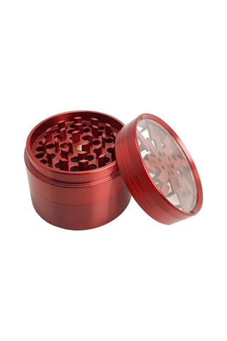 Lexroo Kırmızı 63 Mm. Baharat Herbal Öğütücüsü Parçalayıcı Pt55krx