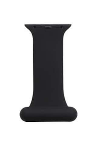 Apple Watch Uyumlu Ultra 49mm Kordon Krd-44 Silikon Strap Kayış - Siyah