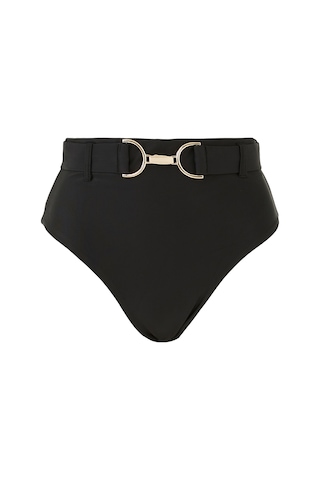 Lula Ru Yüksek Bel Bikini Altı Siyah