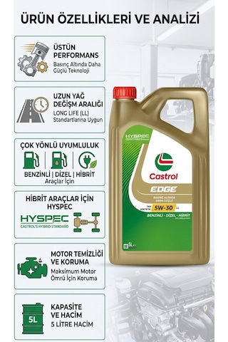 Edge 5w-30 Ll 5 Litre
