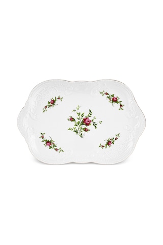 Karaca Vintage Rose Kayık Tabak 25 Cm Çok Renkli