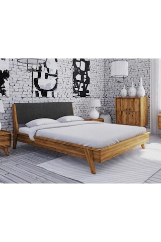 Şehzade Masif Doğal Ahşap Karyola I Thal Çam 160x200 Cm