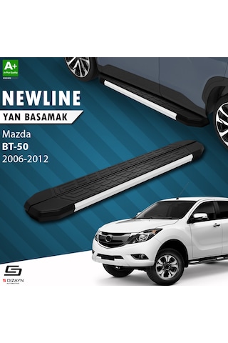 S-dizayn Mazda Bt-50 Pick-up Newline Aluminyum Yan Basamak 193 Cm 2006-2012 A+ Kalite