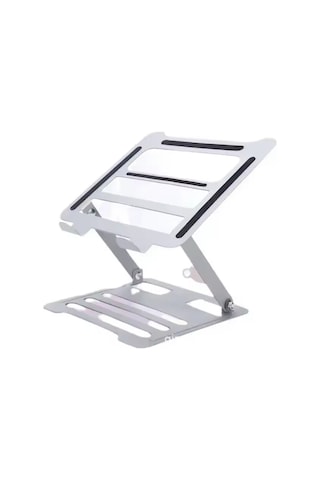 Çelik Düz Model Katlanır Laptop Standı Dizüstü Bilgisayar Tablet