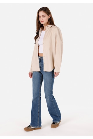 Colins Bej Kadın Gömlek U.kol Cl1070171 Q1.v1 Beı Bej