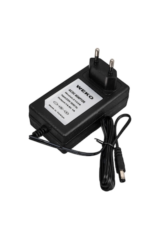 Weko 14.4 Volt 1 Amper Priz Tipi Adaptör Kırmızı Yeşil Ledli Şarj Dolum Göstergeli 5.5x2.5 Uçlu