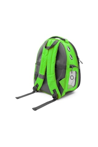 Cattie Şeffaf Kedi Küçük Irk Köpek Taşıma Sırt Çantası Yeşil 25 x 30 x 40 CM