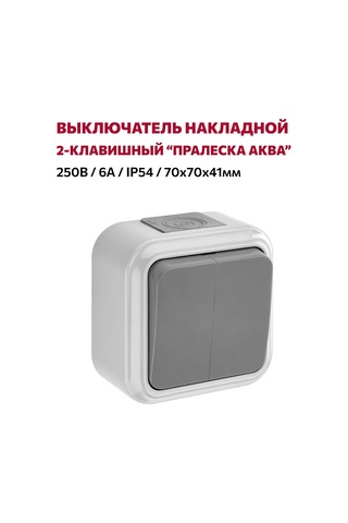 Bylectrıca İki Anahtarlı Yüzey Montajlı Anahtar Ip54, Gri 235462162