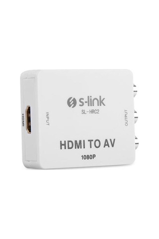 S Link Sl Hrc2 Hdmı To Av Rca 1080P Mini Dönüştürücü