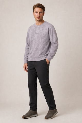 Redline Allon Desenli Kışlık Yeni Sezon Erkek Regular Fit Sweatshirt Beyaz Gri