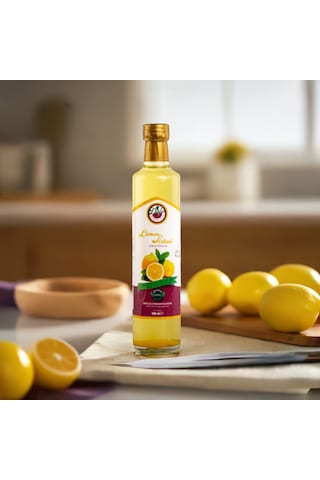 Meşe Fıçı Limon Sirkesi 500 Ml C Vitamini Probiyotik Doğal Farmante
